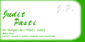 judit pasti business card